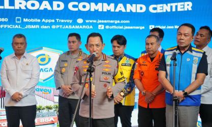Kapolri dan Menhub Tinjau Kesiapan Pengamanan Nataru di JMTC Bekasi