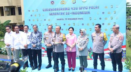 Wakapolri Pimpin Groundbreaking 436 SPPG Serentak, Dukung Program Makan Bergizi Gratis