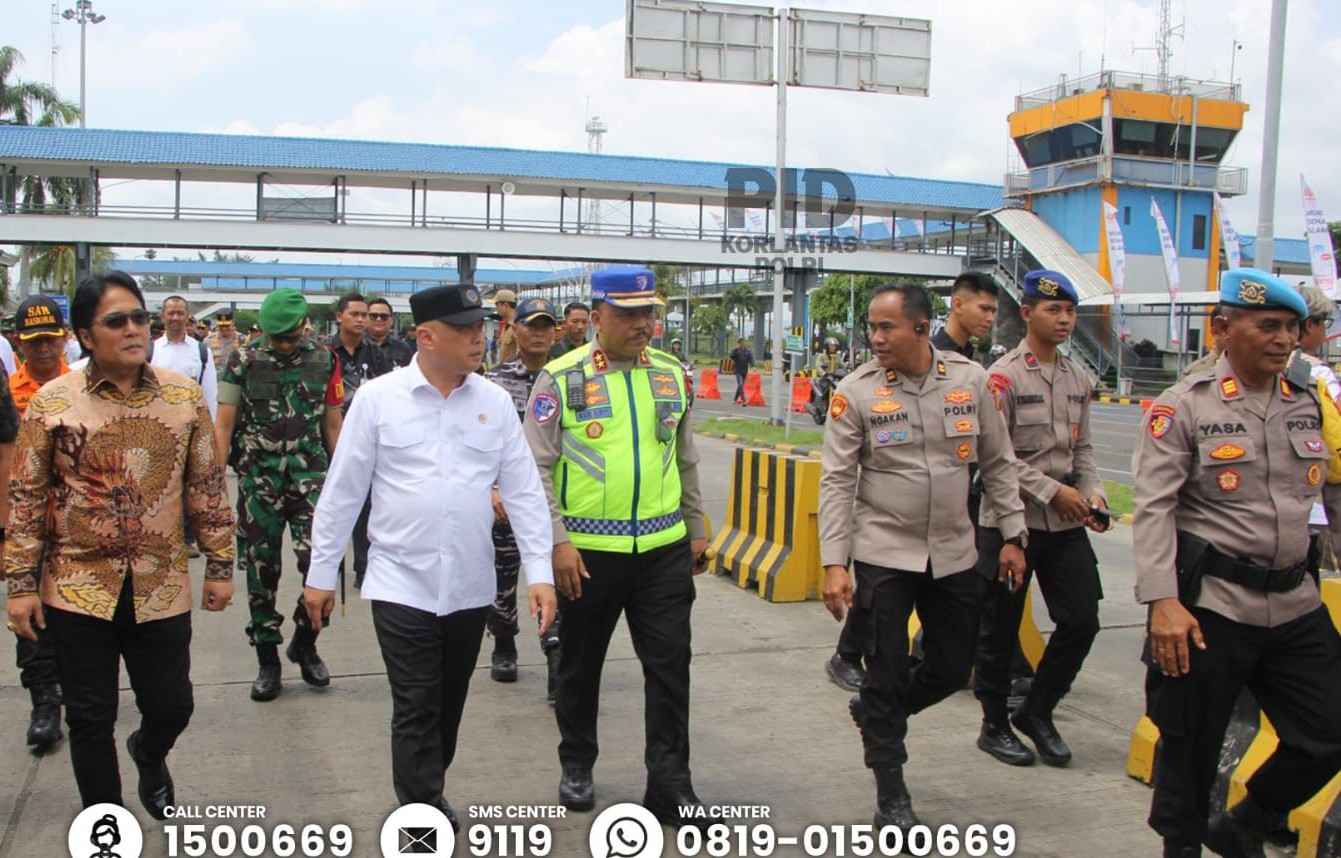 Jelang Libur Tahun Baru 2026, Kakorlantas dan Menhub Cek Pelabuhan Gilimanuk