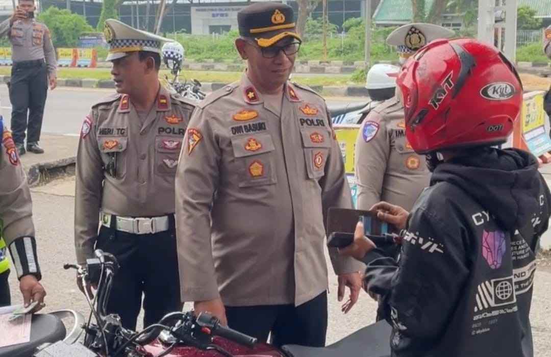 Polres Pelabuhan Tanjung Perak Gelar Razia Kendaraan Cegah Curanmor