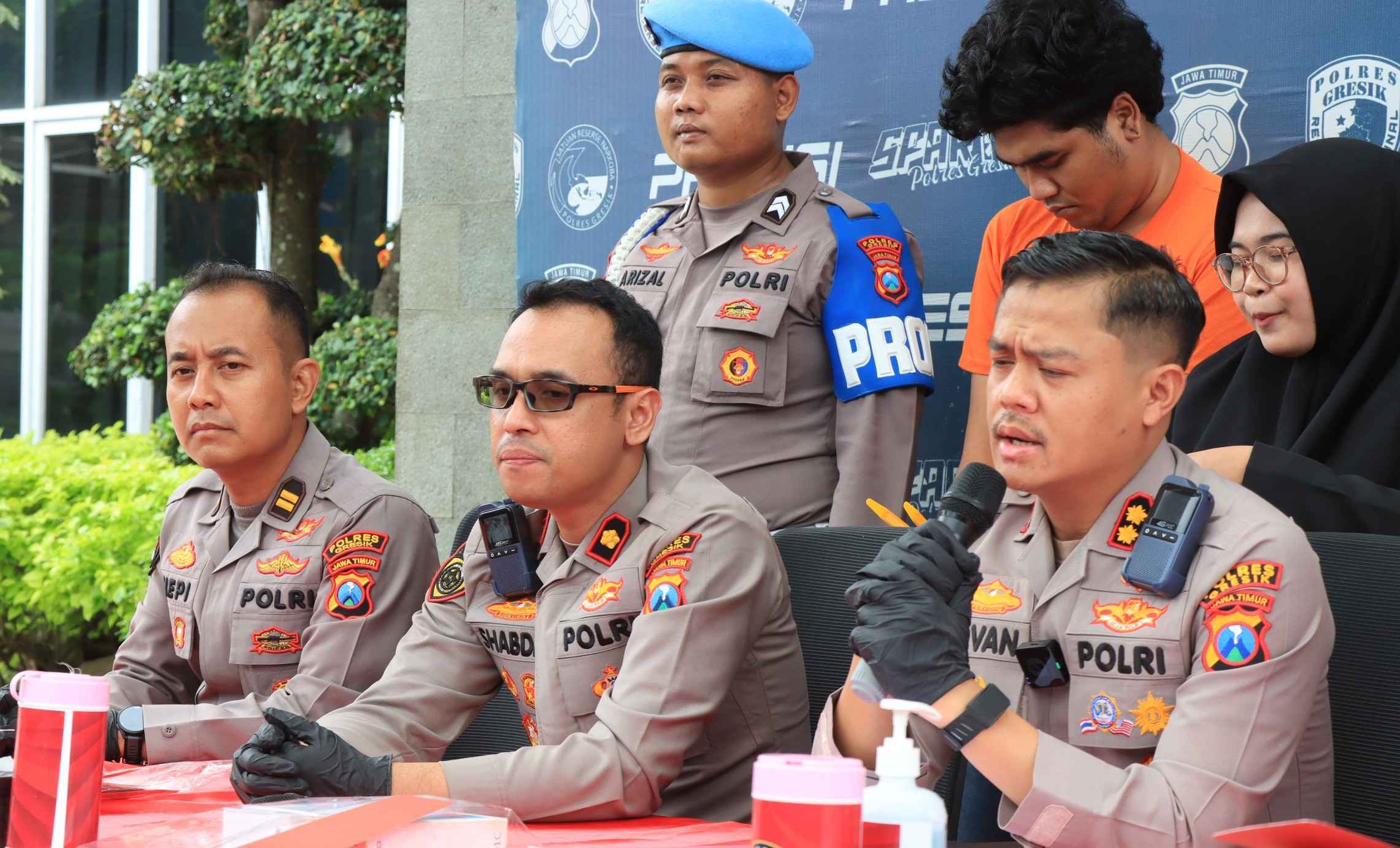 Polres Gresik Beri Tindakan Tegas Terukur Tiga Anggota Gangster