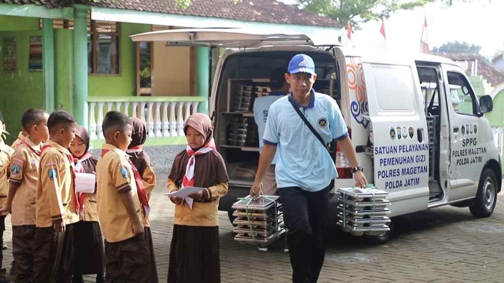 Awal Tahun 2026, 3 SPPG Polres Magetan Kembali Salurkan Program MBG