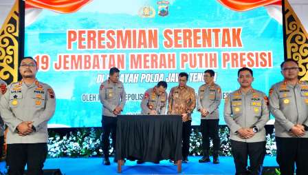 Kapolri Resmikan 19 Jembatan Merah Putih Presisi, Komitmen Tindaklanjuti Arahan Presiden Prabowo