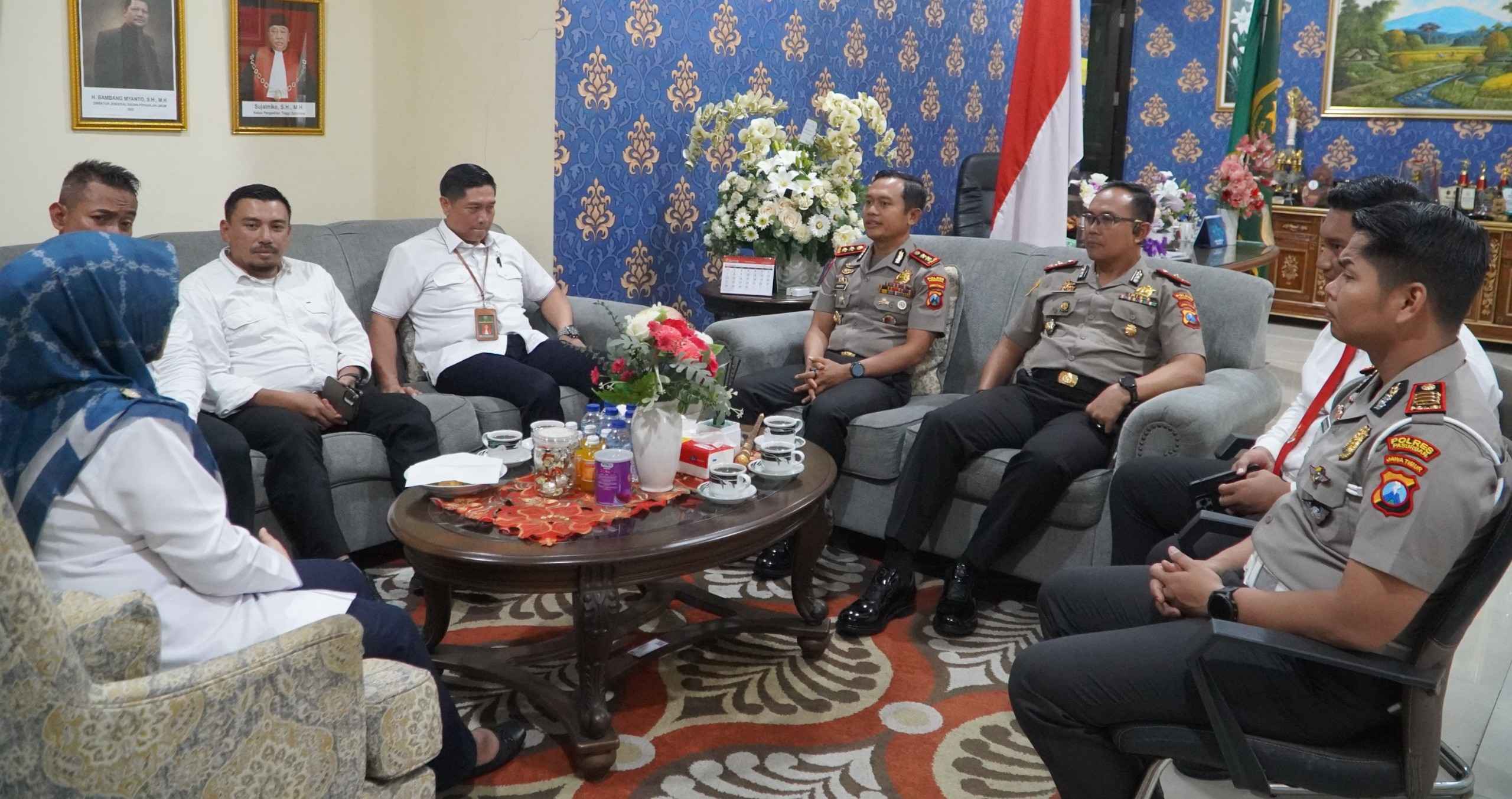 Kapolres Pasuruan Perkuat Sinergi Lewat Silaturahmi Lintas Instansi