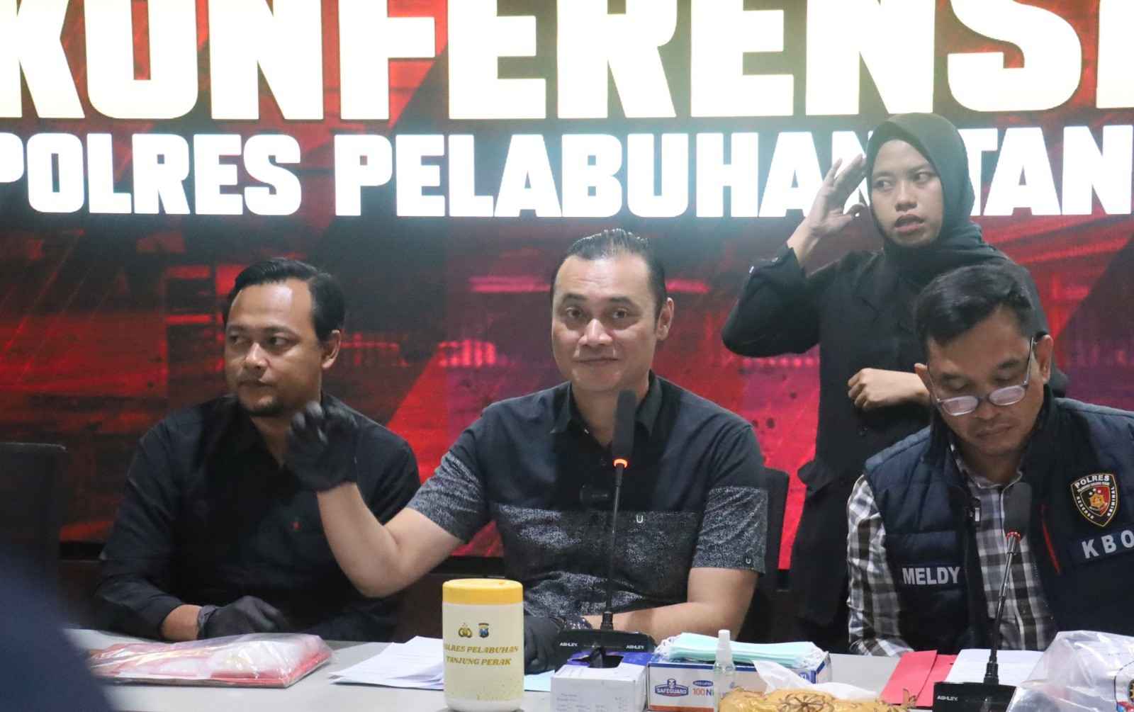 Polres Pelabuhan Tanjungperak Ungkap Peredaran Narkoba, Amankan Residivis Pengedar