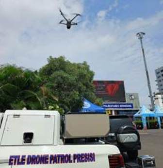 Penguatan Gakkum Lalin Berbasis Teknologi, Korlantas Polri Terbangkan ETLE Drone Patrol Presisi di Semarang