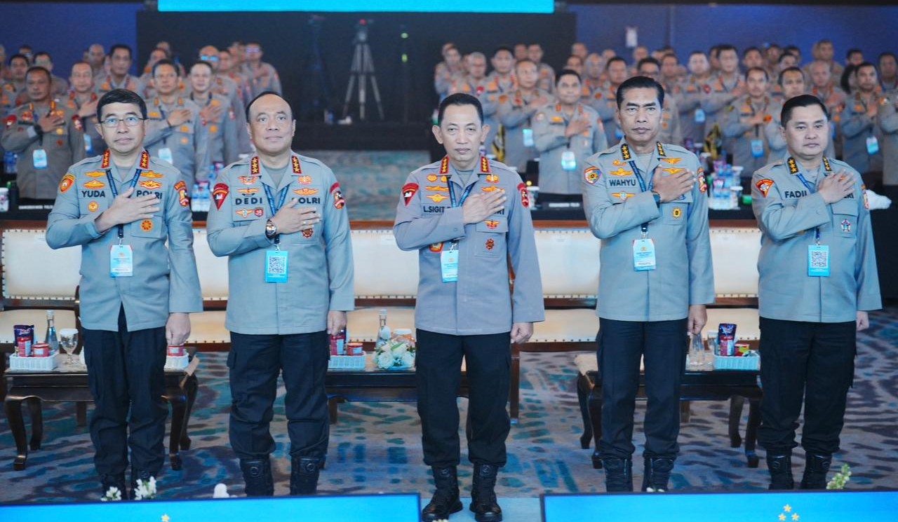 Beri Arahan di Rapim Polri, Kapolri Tegaskan Dukung-Kawal Penuh Program Pemerintah