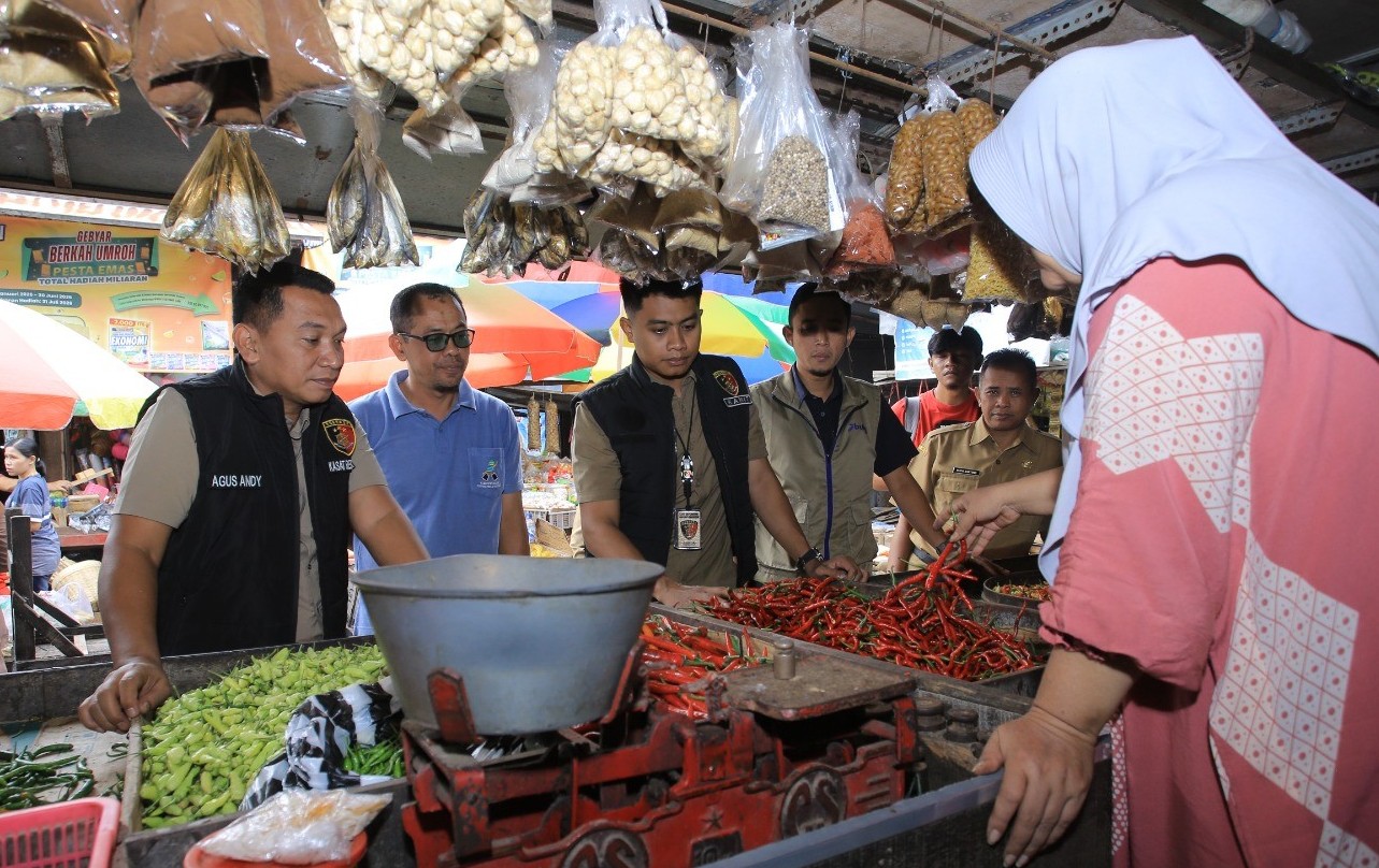 Jelang Ramadhan, Satgas Pangan Polres Madiun Sidak Pasar Antisipasi Lonjakan Harga Bapokting