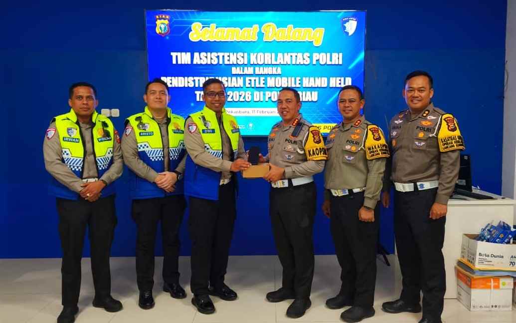 Korlantas Polri Perkuat Sistem ETLE di Pekanbaru, Perangkat Statis Optimal dan Mobile Handheld Diperluas