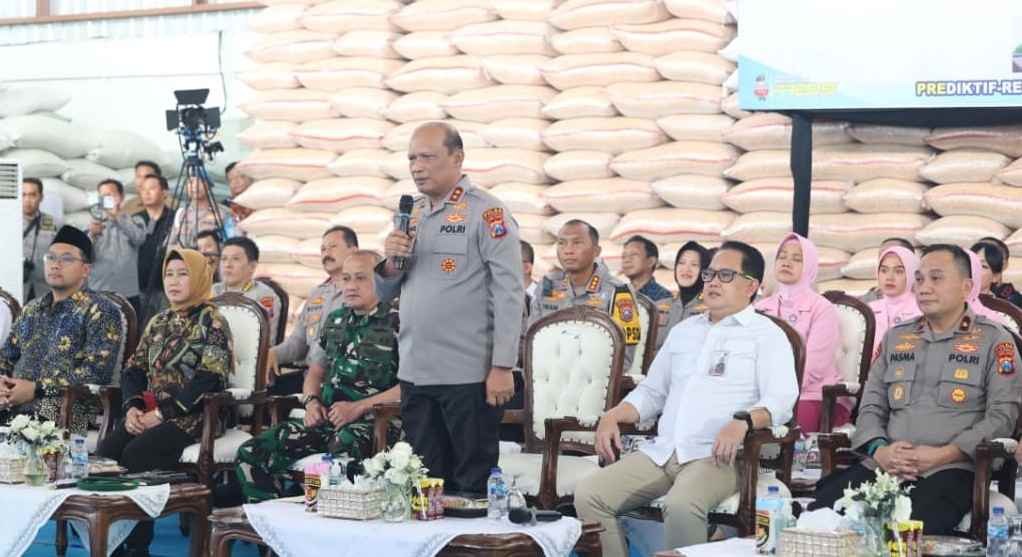 Perkuat Ketahanan Pangan Presiden RI Resmikan Gudang Jagung Milik Polda Jatim