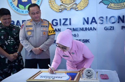 SPPG Polres Gresik di Bedilan Diresmikan Dukung Penguatan Gizi Nasional