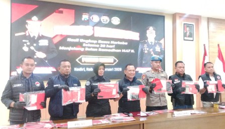 Jelang Ramadhan, Satresnarkoba Polres  Kediri Ungkap 22 Kasus Narkoba  Libatkan 26 Tersangka